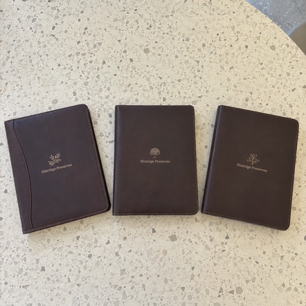 Branded padfolios with logo