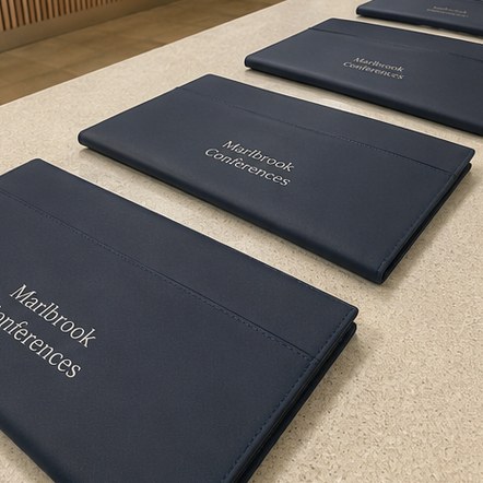 Customized padfolios for conferences and events