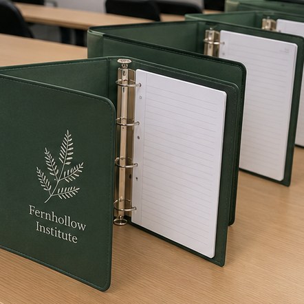 Customized padfolios for field service and trades