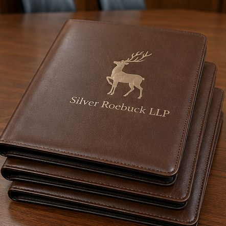 Customized padfolios for law, finance and boards
