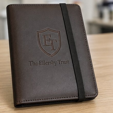 Junior Padfolios (5 x 8) with custom branding
