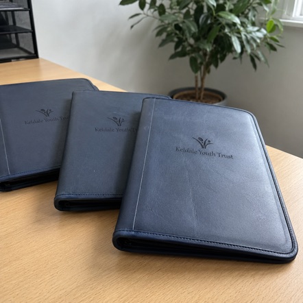 Promotional custom padfolios with company logo